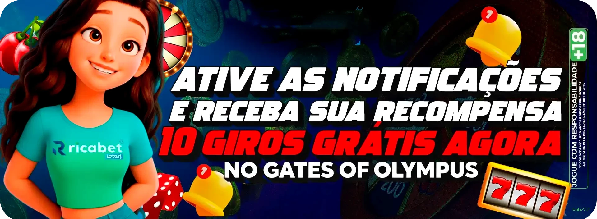 Imagem promocional do aplicativo mobile da bab777